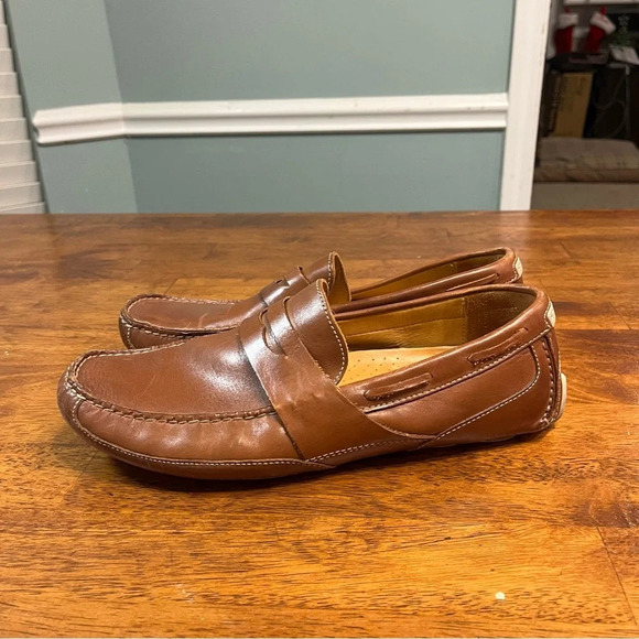 Men's Sperry Top-Sider Gold Cup Harpswell Penny Loafer Leather Brown 10.5 - Picture 3 of 9